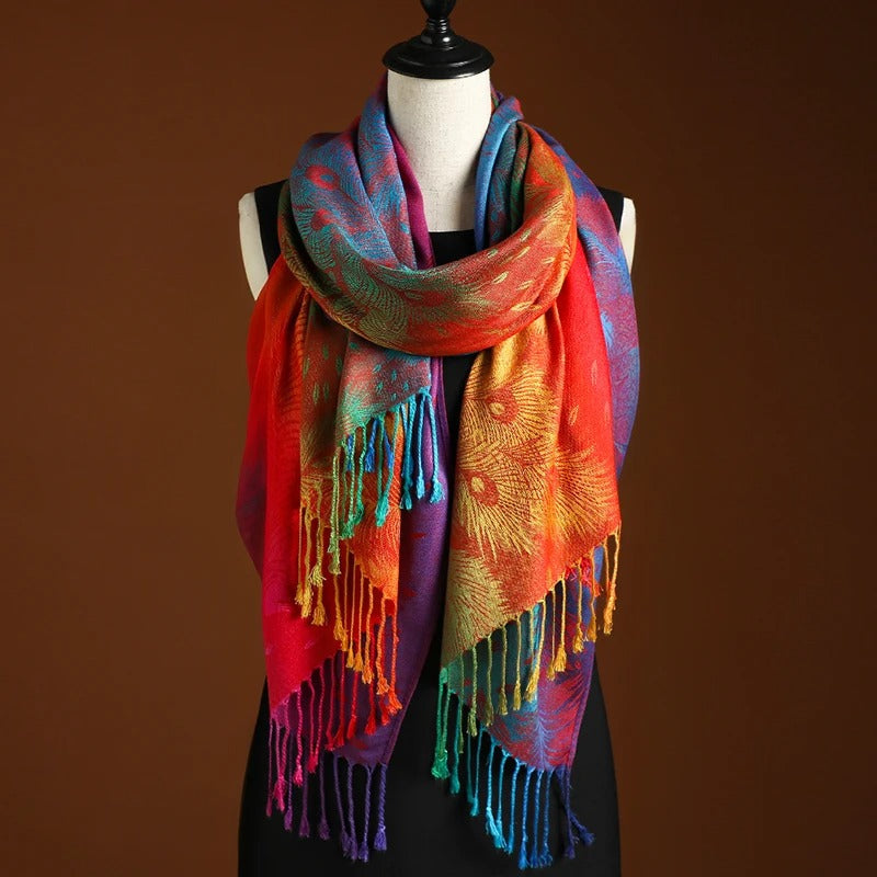 FLORENCE | COLOURFUL PONCHO SCARF