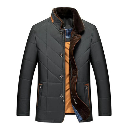 STEVEN | MEN'S WINTER JACKET WITH STAND COLLAR