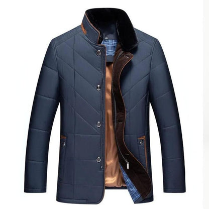 STEVEN | MEN'S WINTER JACKET WITH STAND COLLAR