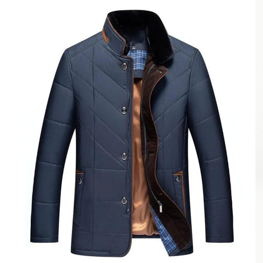 STEVEN | MEN'S WINTER JACKET WITH STAND COLLAR