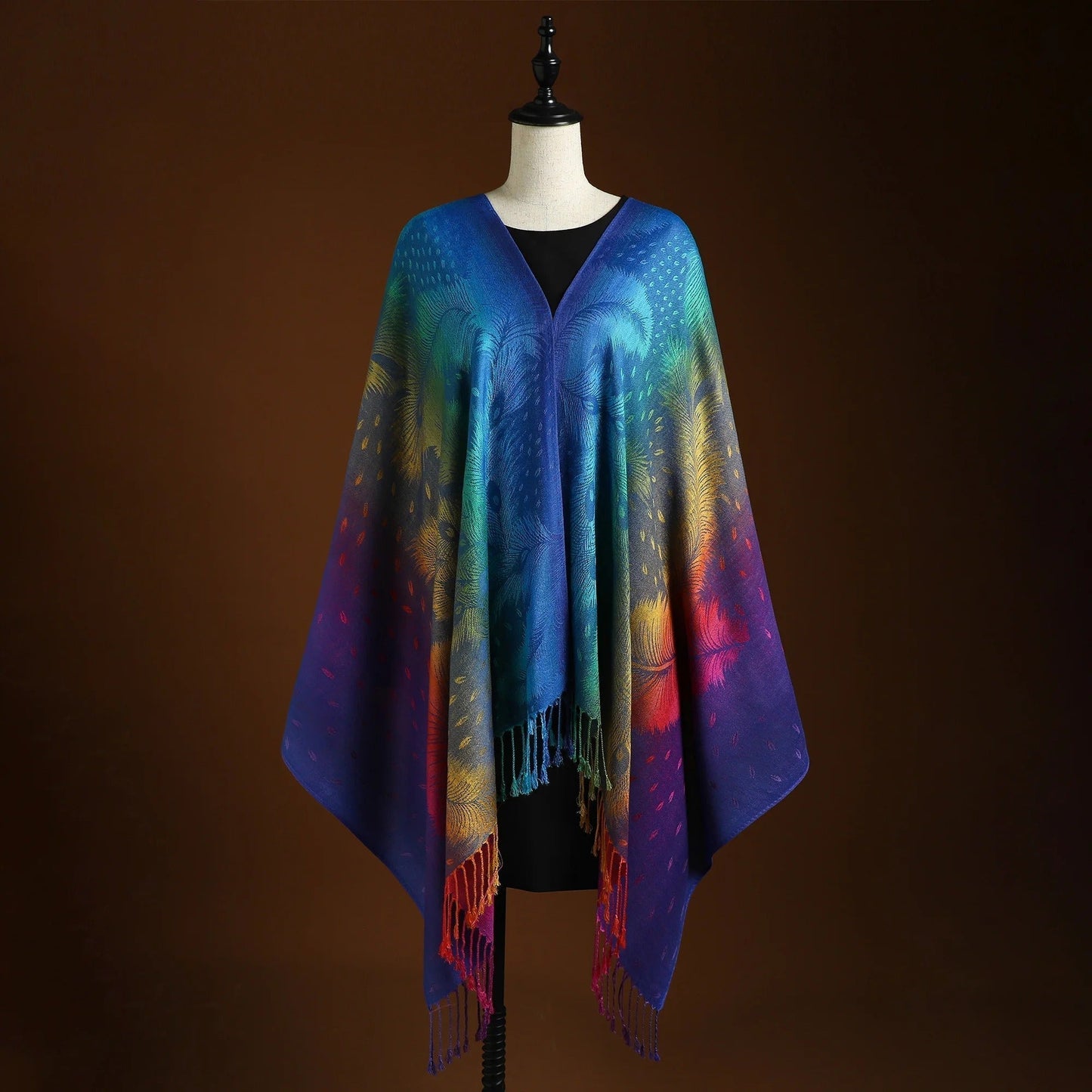 FLORENCE | COLOURFUL PONCHO SCARF