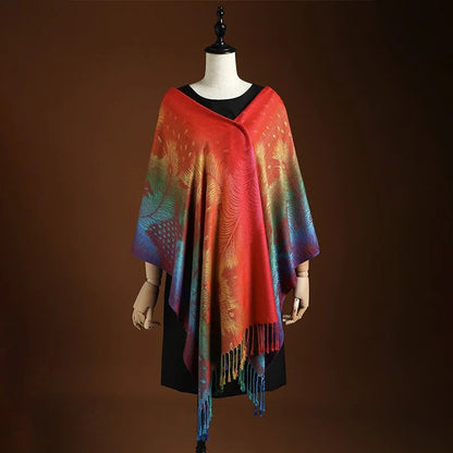 FLORENCE | COLOURFUL PONCHO SCARF