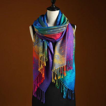 FLORENCE | COLOURFUL PONCHO SCARF